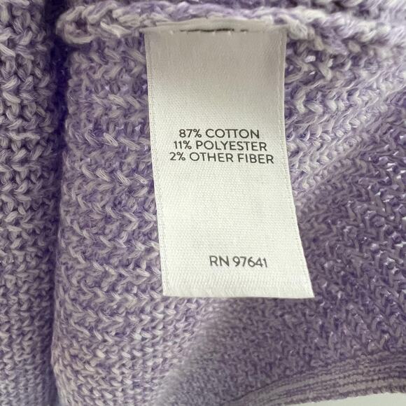 J‎ Jill Sweater Womens 3X Lavender V Neck Pullover 3/4 Sleeve Tunic Knit Marled - Picture 5 of 11
